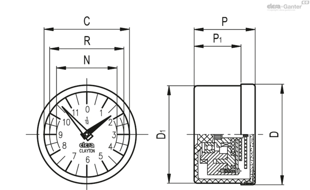 Чертёж GA11 - GA12