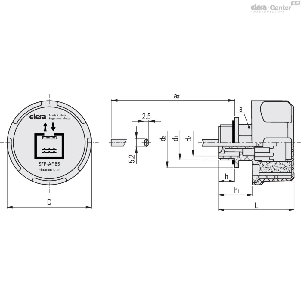 Чертёж SFP-AF+a