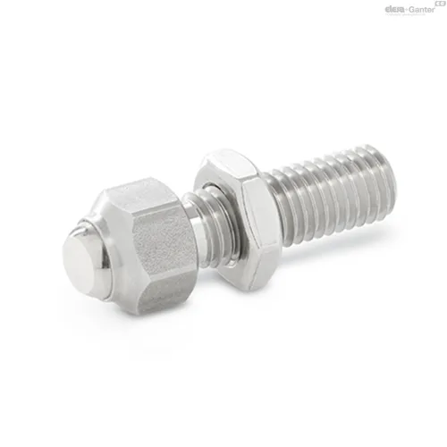 GN 709.35-24-M16-B — Прижимные упоры из нержавеющей стали